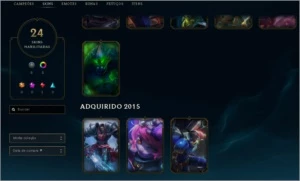 CONTA PLATINA, 93 CAMPEÕES E 24 SKINS - League of Legends LOL