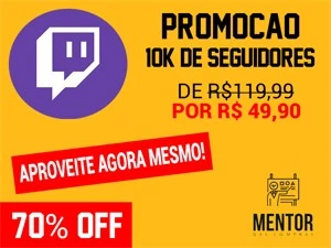 [PROMOÇÃO INCRIVEL] 10K SEGUIDORES TWITCH 49,90 - Redes Sociais