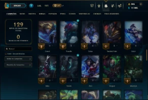 Diamante 2 com 80 Champs e 23 Skins - League of Legends LOL