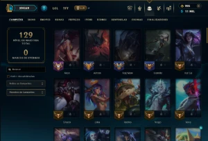 Diamante 2 com 80 Champs e 23 Skins - League of Legends LOL