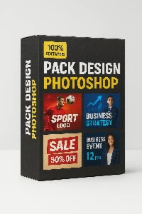 🔥 Design Pack Photoshop | Arquivos Editáveis Premium