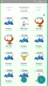 Conta de Pokémon GO