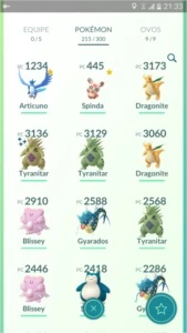 Conta de Pokémon GO