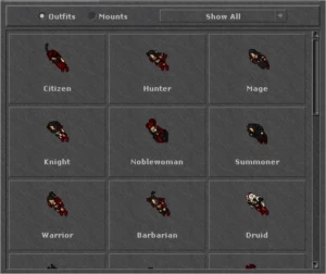 Elder Druid 321 - ml 94 na barra - Pacera - Tibia
