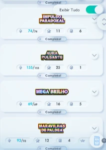 conta completa todas coleçoes completas - Pokémon