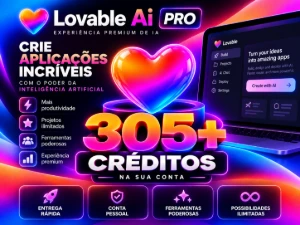 Lovable Pro Lite + 304 Creditos - Assinaturas e Premium