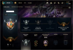 Conta prata 1 com 59 skins e 72 champs - League of Legends LOL
