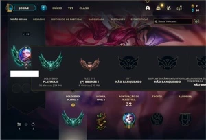 Conta platina 2 com 32 Champs e 8 Skins + 6 Fragmentos - League of Legends LOL