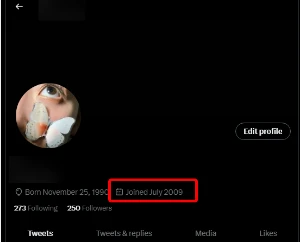 Conta OLD twitter (CRIADA EM 2009) - Outros