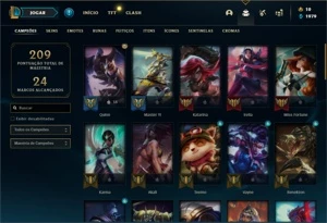 Conta Prata 4 com 55 Champs e 31 Skins + 4 Espolios - League of Legends LOL