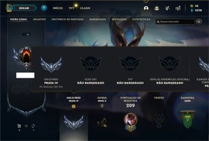 Conta Prata 4 com 55 Champs e 31 Skins + 4 Espolios - League of Legends LOL