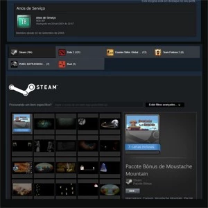 STEAM | NO-VAC | 16 anos | Level 65 | 659 Jogos | 242 DLC's