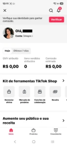 Conta Do Tiktok Shop Ativo + Monetizada 20K Seguidores - Redes Sociais