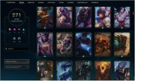 Conta LOL 271 Skins, D2, preço abaixo do que já gastei nela - League of Legends