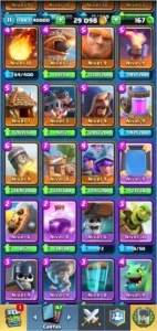Conta Clash Royale LV 11 - Todas lendárias/ + brinde