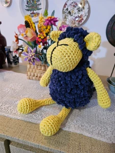 Carneirinho Algodão, feito a mão, crochet - Artesanato e Personalizados