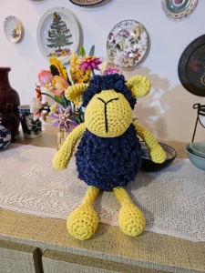 Carneirinho Algodão, feito a mão, crochet - Artesanato e Personalizados