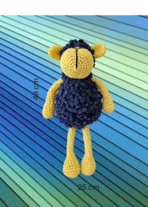 Carneirinho Algodão, feito a mão, crochet - Artesanato e Personalizados