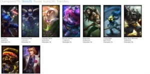 Conta LOL - 80CHAMPS- 9 SKINS - 36 ICON - League of Legends