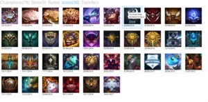 Conta LOL - 80CHAMPS- 9 SKINS - 36 ICON - League of Legends