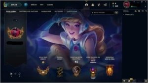 CONTA OURO IV - C/TROFÉU CLASH - League of Legends LOL