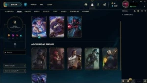 CONTA OURO IV - C/TROFÉU CLASH - League of Legends LOL