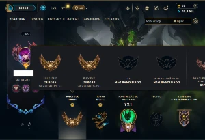 Ouro 4 com TODOS os Champs e 182 Skins ( SUP / TOP )