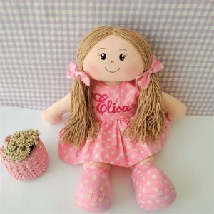 Boneca de Pano Personalizada com Nome