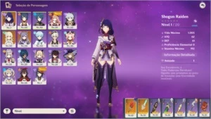 Raiden + HOMA + Espinha Celestial + keqing - Genshin Impact