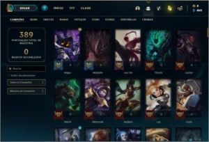 Conta prata 4 com 75 skins e 124 champs - League of Legends LOL