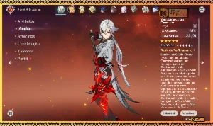 🟢ARLECCHINOC6+CLORINDEC2+FURINAC1+MAVUIKA+ESCOFFIER+CITLAL✨ - Genshin Impact