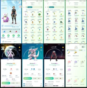 Pokémon Go LVL 37 | 20 SHUNDOS (shiny 100% IV) | Mewtwo 100%