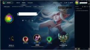 Conta 190 skins Terminou D4 MAs net lixo perdeu borda - League of Legends LOL
