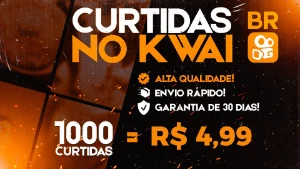 ✨ CURTIDAS BRASILEIRAS NO KWAI 1K POR R$5,00 | ENVIO RÁPIDO