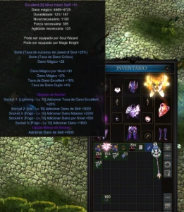 Megamu Sm - 200 Reset Lvl 1100 Sett Full Silver Full 10 Arma - MU Online