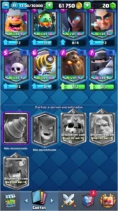 Conta de Clash of clans e Clash Royale