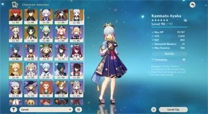 Conta Ayaka + Xiao Abismo 36 ESTRELAS + 80 TIROS (GARANTIDO) - Genshin Impact