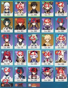 Conta Ayaka + Xiao Abismo 36 ESTRELAS + 80 TIROS (GARANTIDO) - Genshin Impact