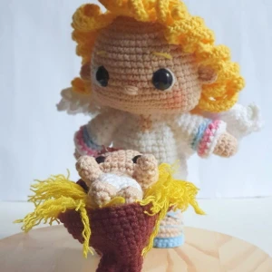 Enfeite Presépio de Natal 4 Peças Amigurumi - Artesanato e Personalizados