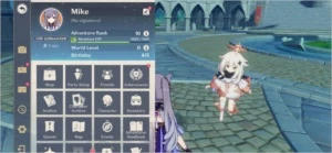 Conta com Keqing + Cortadora da Neblina - Genshin Impact