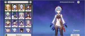 AR inicial com Qiqi C1 + Mona + Ganyu - Genshin Impact