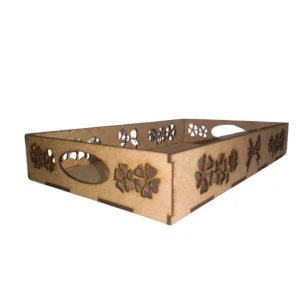 Kit 10 bandejas de MDF cru, para café, decoração, cesta... - Artesanato e Personalizados