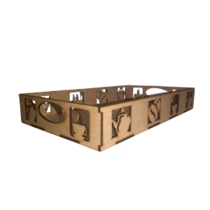 Kit 10 bandejas de MDF cru, para café, decoração, cesta... - Artesanato e Personalizados