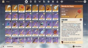 Conta com Hutao C1 + Homa + Raiden + Luz do Cortador e mais - Grand Fantasia GF