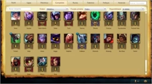 Conta LoL 95 Campeões +Skins e Maestria - League of Legends