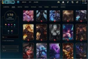 Conta Lol (170skin *5 Skins Prestigio) E-mail confirmado - League of Legends