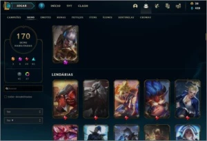 Conta Lol (170skin *5 Skins Prestigio) E-mail confirmado - League of Legends