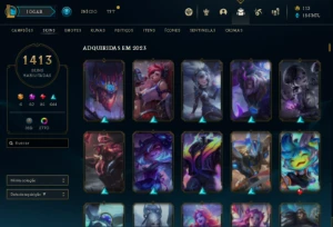 Conta Lol (Todas As Skins,(1413) De Colecionador) Única ! - League of Legends