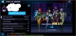 Conta marvel strike force - Outros