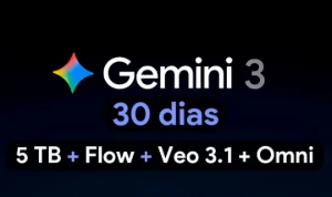 Gemini 3 Pro + 5TB + Veo 3.1 + Flow + Omni Flash - 30 Dias - Assinaturas e Premium